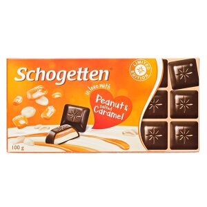 Шоколад SCHOGETTEN Peanut & salted Caramel 100 г 1уп. х 15шт.