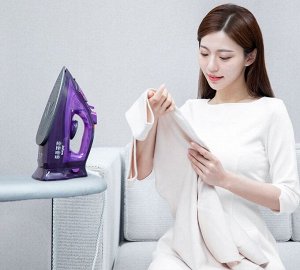 Беспроводной паровой утюг для одежды, с антипригарным покрытием Lofans Steam Iron YD-012V фиолетовый