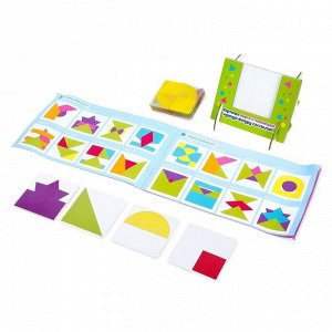 Развивающая игра «Умные фигуры», 30 карточек, инструкция и подставка, в пакете