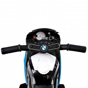 Электромотоцикл BMW S1000 RR, кожаное сидение, цвет синий