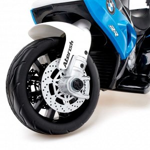 Электромотоцикл BMW S1000 RR, кожаное сидение, цвет синий
