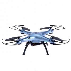 Квадрокоптер SymaX5HW, камера 0,3 Mpx, передача изображения на смартфон, барометр, цвет синий