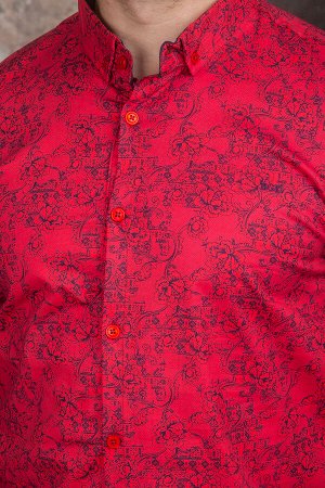 Рубашка 5584 красный BAGARDA