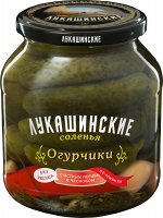 Огурчики &quot;Лукашинские&quot; соленые по-Армянски с остр.перцем и чесноком, 670г