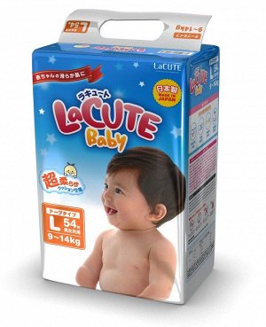 ®️Diapers Детские подгузники, L 9-14 кг, 54 штуки/упаковка (производство Япония)