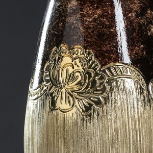 Ваза керамическая "Осень", напольная, цвет золотистый, 66 см, микс