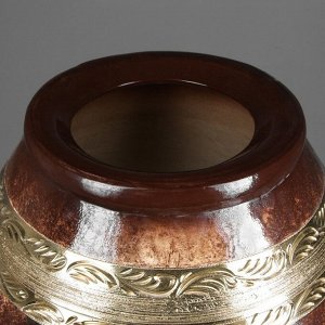 Ваза напольная "Акирия", коричневая, 91,5 см, керамика