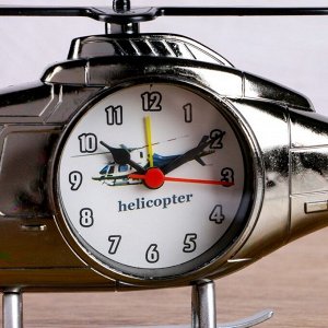 Будильник "Вертолёт", d=6.5 см, 12 х 26.5 см