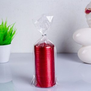 Свеча - цилиндр, 60*125 "рубиновый  рельеф"