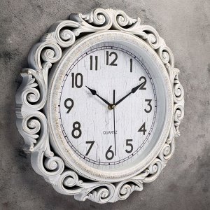 Часы настенные, серия: Интерьер, "Прага", плавный ход, d=42 см