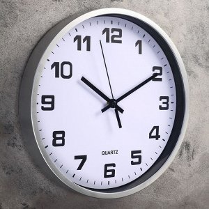 Часы настенные, серия: Классика, "Камас", дискретный ход, d=27.5 см, 30 х 30 см