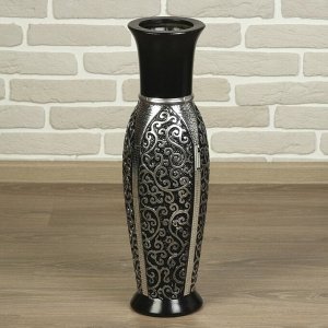 Ваза керамика напольная "Версаль" 60 см, чёрный