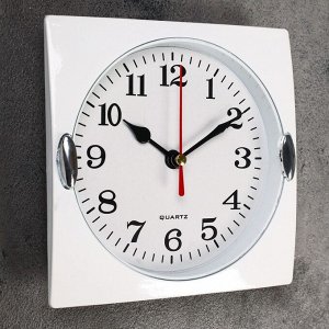Часы настенные, серия: Классика, "Лаура", дискретный ход, 15 х 15 см, d-13 см