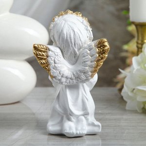 Статуэтка "Ангел с сердцем" золото, 19 см
