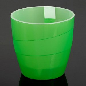 Кашпо 2,8 л "Грация", цвет прозрачно-зеленый