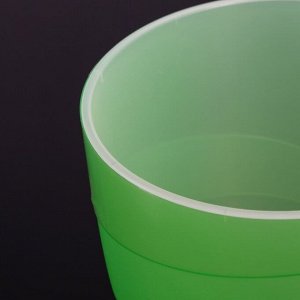 Кашпо со вставкой «Грация», 2,8 л, цвет зелёный