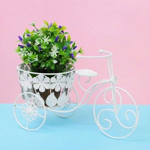 Подставка для цветов "Велосипед" корзинка со цветками ( d-14см) 15*35*21 см