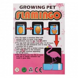 Растущие животные "Фламинго" МИКС