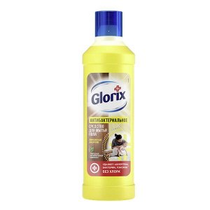 Glorix Лимонная энергия, моющая жидкость для пола, 100% удаляет грязь без смывания, 1 л