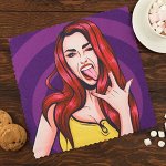 Полотенце Этель Love Life &quot;Дерзкая&quot; 30*30 см, 100% п/э