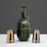 Набор для коньяка &quot;Граната РГД&quot;, 3 предмета в наборе, 0,4 л/0.05 мл