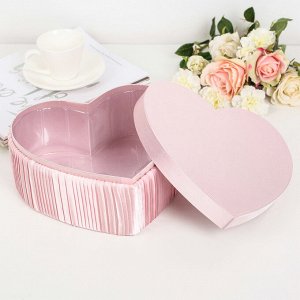 Коробка подарочная, розовый, 25,5 х 23 х 12 см