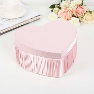 Коробка подарочная, розовый, 25,5 х 23 х 12 см
