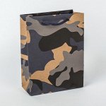 Пакет крафт &quot;Флора&quot;, серый, 11 х 5,5 х 14,5 см
