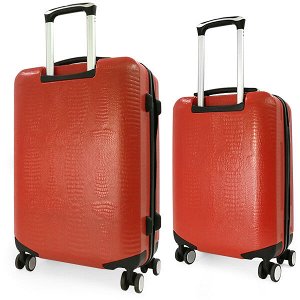 Комплект чемоданов Borgo Antico. ABS 8029 EY red (4 колеса)
