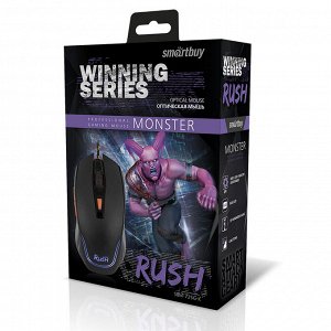 Мышь игровая проводная Smartbuy RUSH Monster черная (SBM-725G-K)