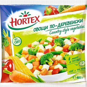 Овощи по-деревенски, Хортекс, 400 г, (12)