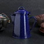 Кофейник «Синий мрамор», 800 мл, 14?11,5?18 см