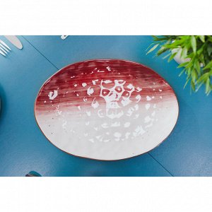 Блюдо Доляна «Космос», 31,5?22 см, цвет красный