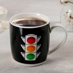 Кружка-хамелеон «Светофор», 330 мл, с подставкой и ложкой