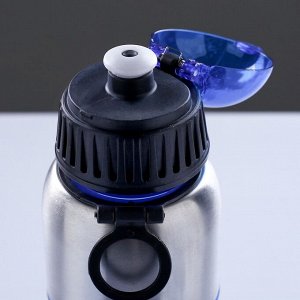 Бутылка для воды "Аккадия" 600 мл, с соской, 7.5х23.5 см, синяя