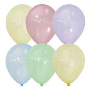 Воздушный шар 9"/23см Кристалл Bubble ассорти 100шт