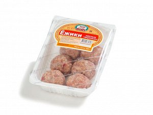 Ёжики Продукт изготовлен по домашнему рецепту и сформован вручную, что позволяет уменьшить механическое воздействие и получить продукт высшего качества.
Состав: говядина, свинина, шпик, рис, специи.
С