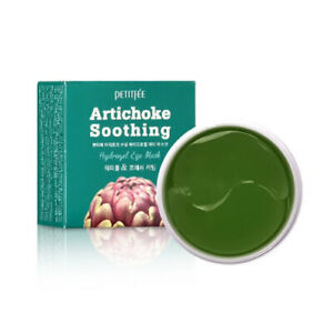 Petitfee Artichoke Soothing Hydrogel Eye Patch Гидрогелевые успокаивающие патчи для глаз с экстрактом артишока, 60 шт