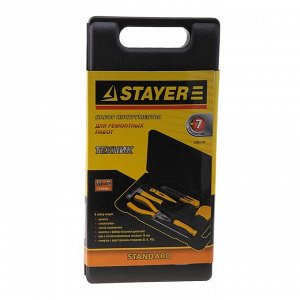 Набор инструментов для ремонтных работ Stayer Standard "Техник", 7 предметов