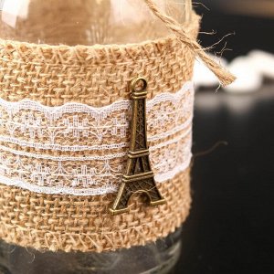 Бутылка для аромамасел/декора стекло "Эйфелева башня" прозрачный 200 мл 13,5х6х6 см
