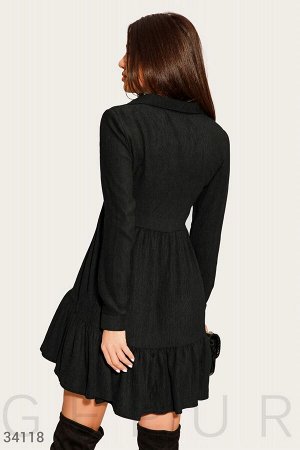 Платье-мини черного цвета