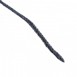 Шнур для вязания без сердечника 100% хлопок, ширина 2мм 100м/95гр (2101 т. серый)