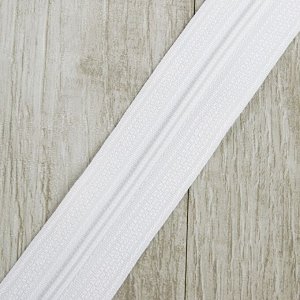 Молния рулонная «Спираль», №3, 100 м, цвет белый