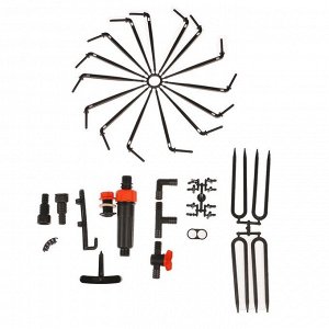 Комплект для капельного полива от ёмкости, на 30 растений, с таймером, «Жук»