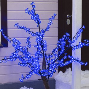 Светодиодное дерево «Сакура» 1.5 м, 540 LED, постоянное свечение, 220 В, свечение синее