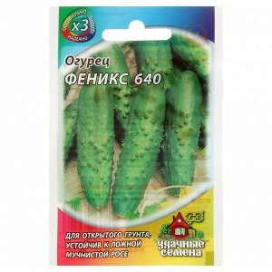 Семена Огурец "Феникс 640", позднеспелый, 0,5 г  серия ХИТ х3