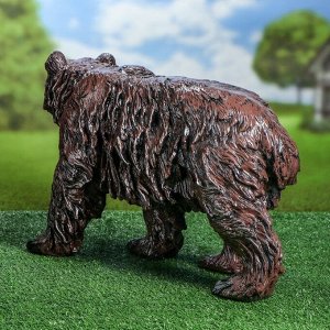 Садовая фигура "Медведь бурый", коричневый цвет, 35 см