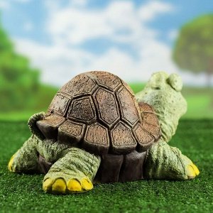 Садовая фигура "Черепаха весёлая", разноцветный, 20 см