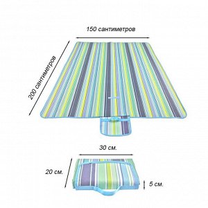 Пляжный коврик-сумка водонепроницаемый складной