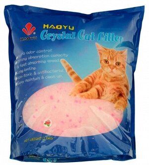 Силикагелевый наполнитель Haoyu Crystal Cat Litter 4л Цветочный (1,8кг)